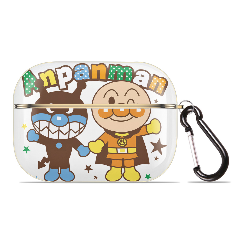 （画像用） アンパンマン Anpanman 【AirPods Pro用】ハードシェル保護ケース｜耐衝撃・防指紋・カラビナ付き商品仕様
