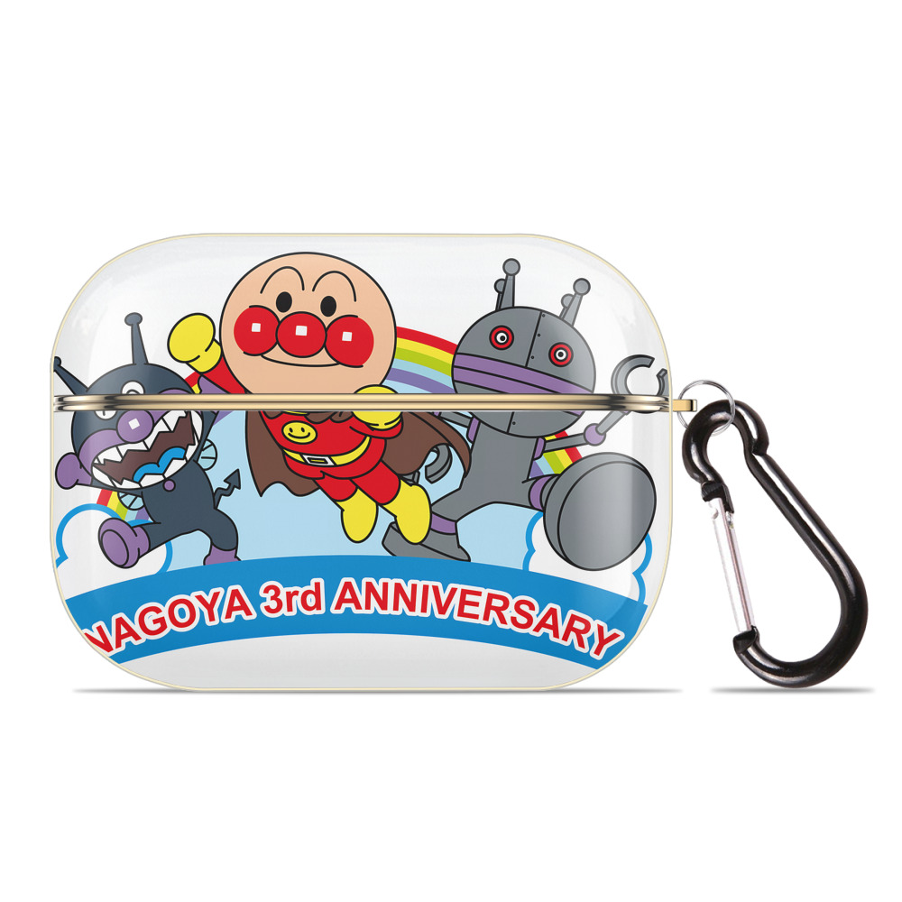 （画像用） アンパンマン Anpanman 【AirPods Pro用】ハードシェル保護ケース｜耐衝撃・防指紋・カラビナ付き商品仕様