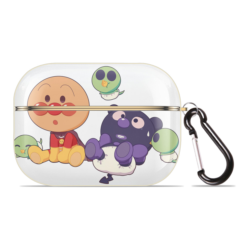 （画像用） アンパンマン Anpanman 【AirPods Pro用】ハードシェル保護ケース｜耐衝撃・防指紋・カラビナ付き商品仕様