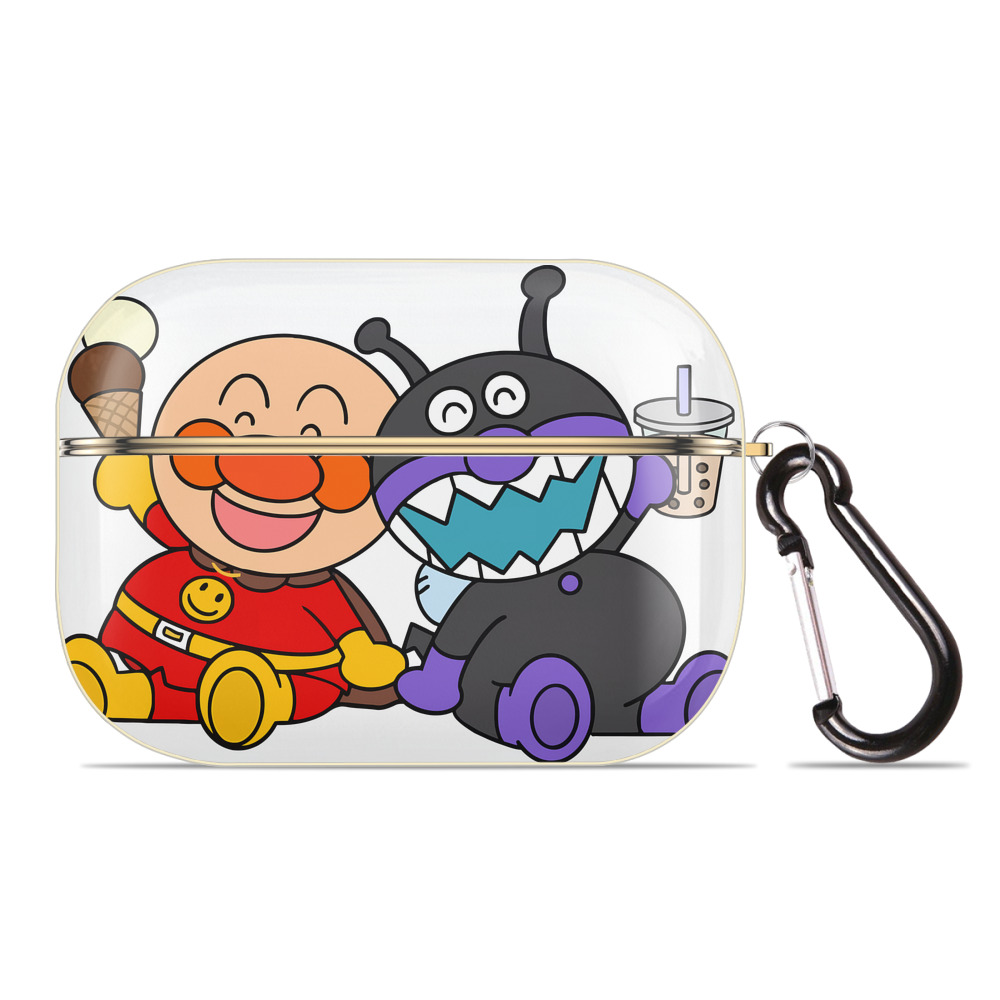 （画像用） アンパンマン Anpanman 【AirPods Pro用】ハードシェル保護ケース｜耐衝撃・防指紋・カラビナ付き商品仕様