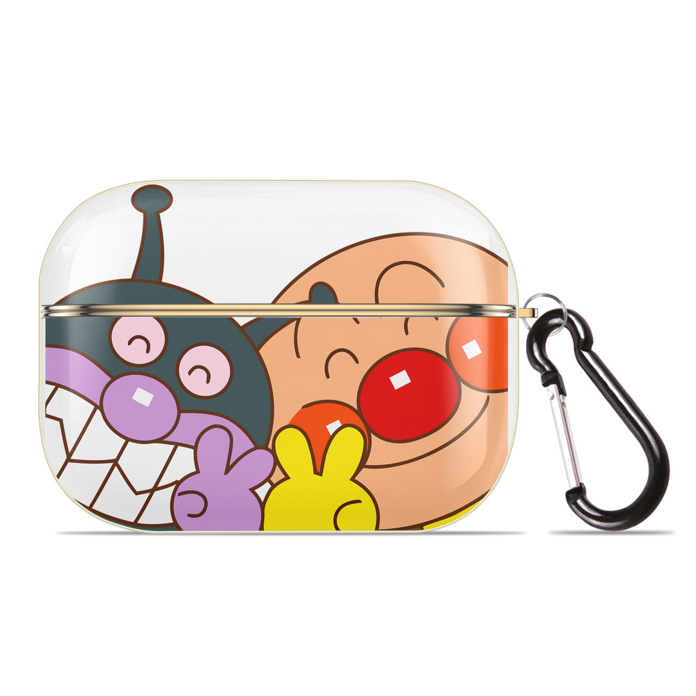 （画像用） アンパンマン Anpanman 【AirPods Pro用】ハードシェル保護ケース｜耐衝撃・防指紋・カラビナ付き商品仕様
