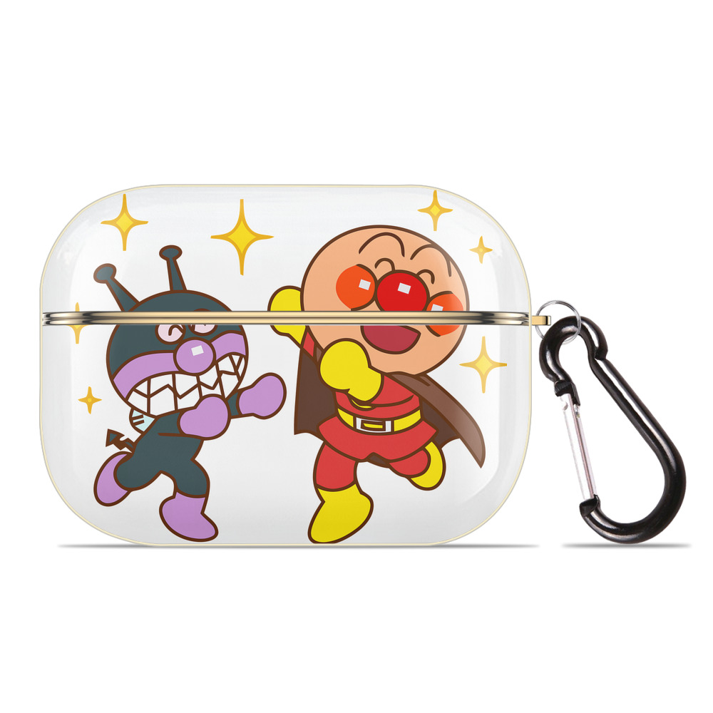 （画像用） アンパンマン Anpanman 【AirPods Pro用】ハードシェル保護ケース｜耐衝撃・防指紋・カラビナ付き商品仕様