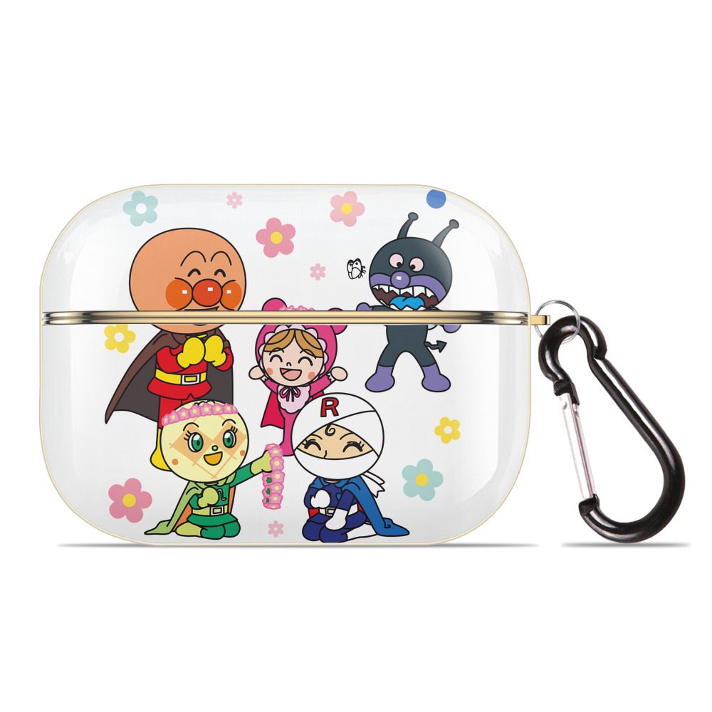 （画像用） アンパンマン Anpanman 【AirPods Pro用】ハードシェル保護ケース｜耐衝撃・防指紋・カラビナ付き商品仕様