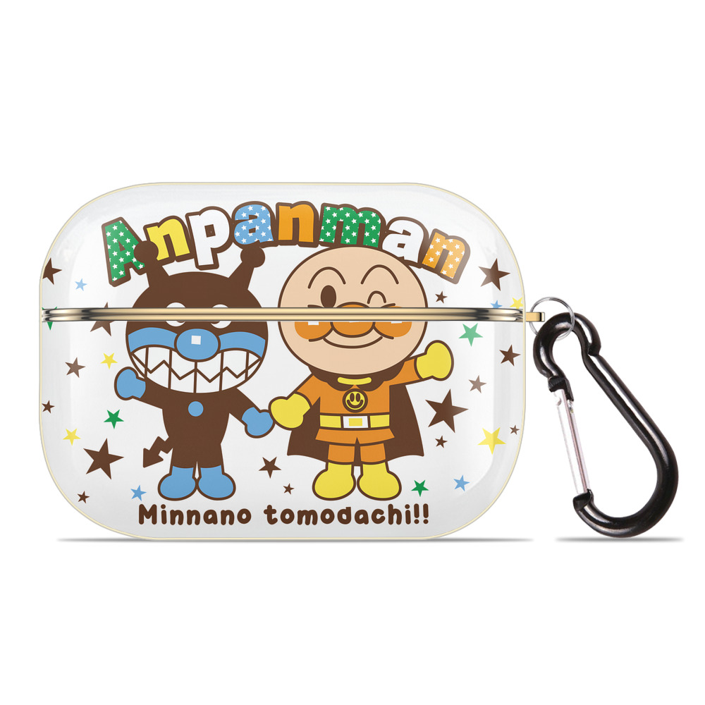 （画像用） アンパンマン Anpanman 【AirPods Pro用】ハードシェル保護ケース｜耐衝撃・防指紋・カラビナ付き商品仕様
