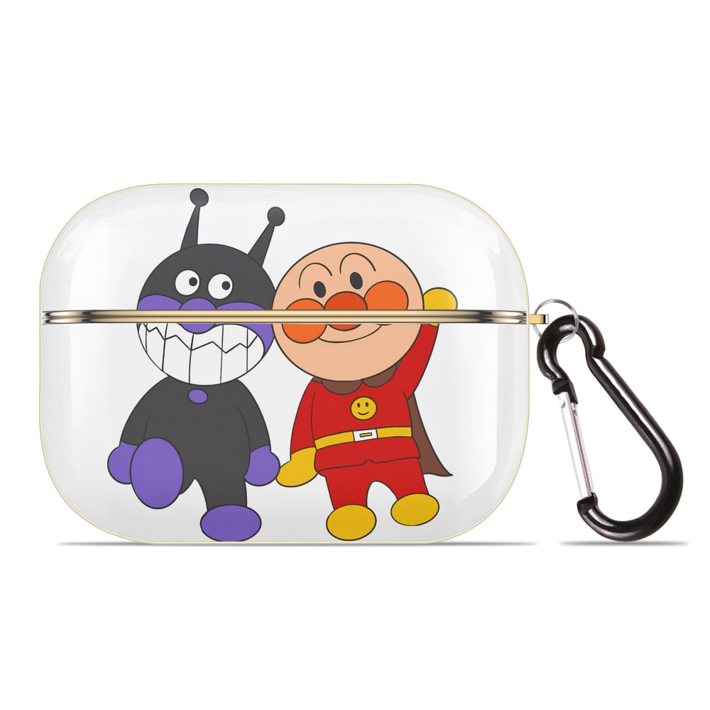 （画像用） アンパンマン Anpanman 【AirPods Pro用】ハードシェル保護ケース｜耐衝撃・防指紋・カラビナ付き商品仕様