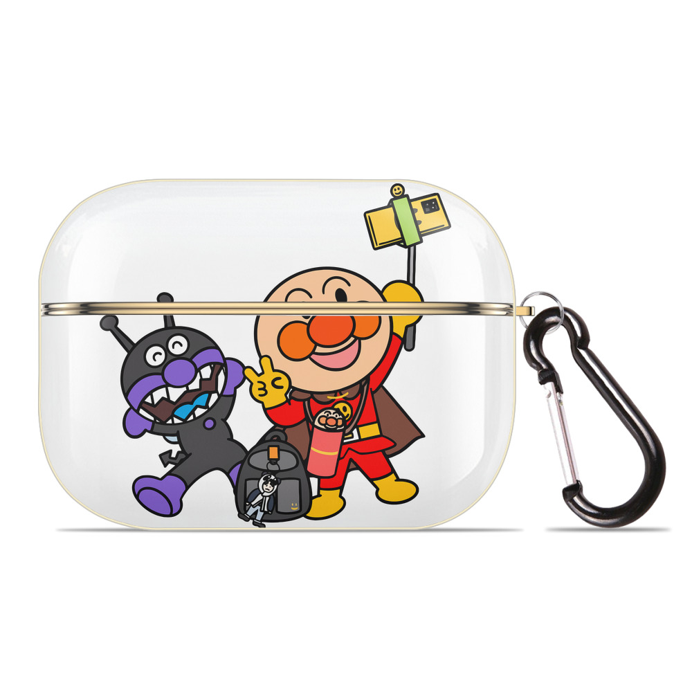 （画像用） アンパンマン Anpanman 【AirPods Pro用】ハードシェル保護ケース｜耐衝撃・防指紋・カラビナ付き商品仕様