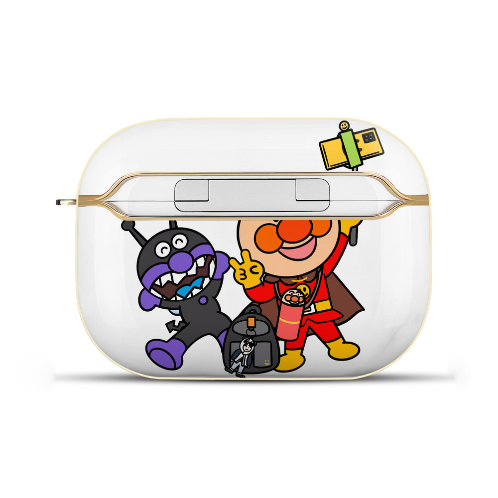 （画像用） アンパンマン Anpanman 【AirPods Pro用】ハードシェル保護ケース｜耐衝撃・防指紋・カラビナ付き商品仕様