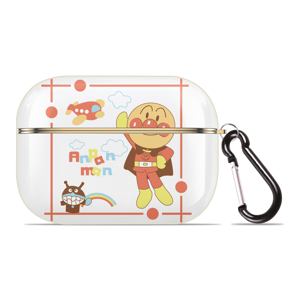 （画像用） アンパンマン Anpanman 【AirPods Pro用】ハードシェル保護ケース｜耐衝撃・防指紋・カラビナ付き商品仕様