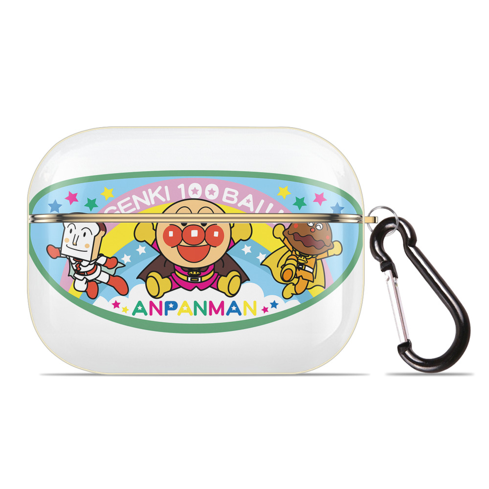 （画像用） アンパンマン Anpanman 【AirPods Pro用】ハードシェル保護ケース｜耐衝撃・防指紋・カラビナ付き商品仕様
