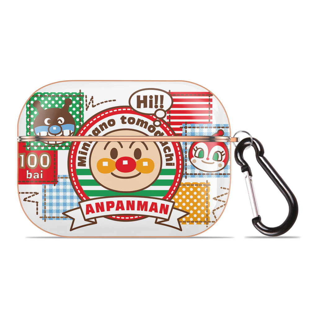 （画像用） アンパンマン Anpanman 【AirPods Pro用】ハードシェル保護ケース｜耐衝撃・防指紋・カラビナ付き商品仕様
