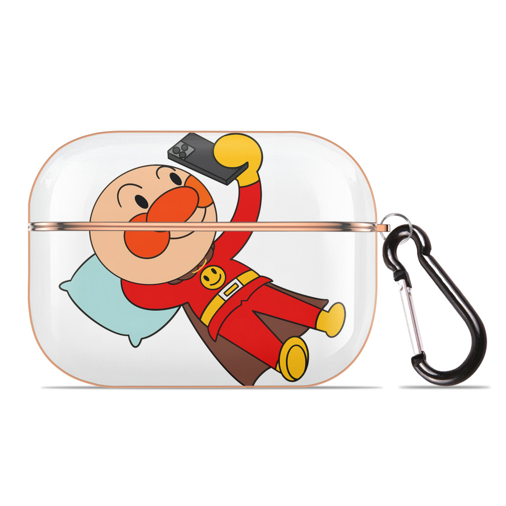 （画像用） アンパンマン Anpanman 【AirPods Pro用】ハードシェル保護ケース｜耐衝撃・防指紋・カラビナ付き商品仕様