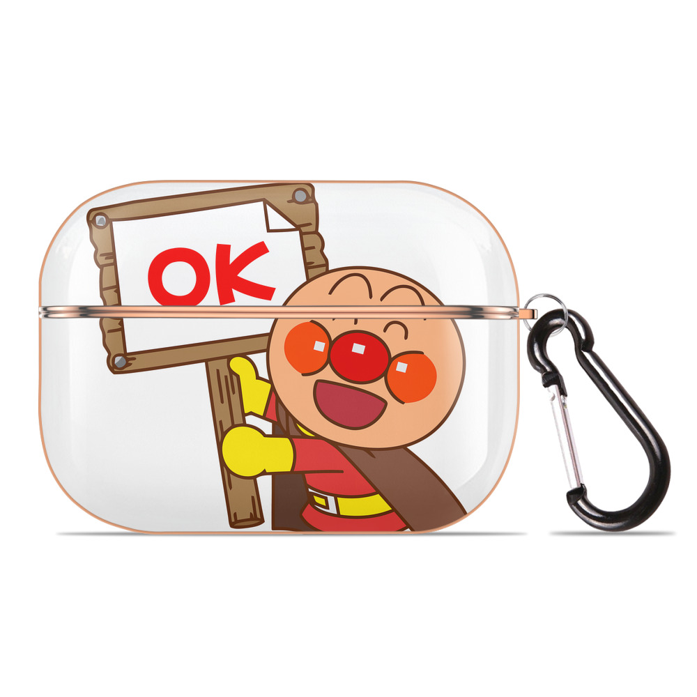 （画像用） アンパンマン Anpanman 【AirPods Pro用】ハードシェル保護ケース｜耐衝撃・防指紋・カラビナ付き商品仕様