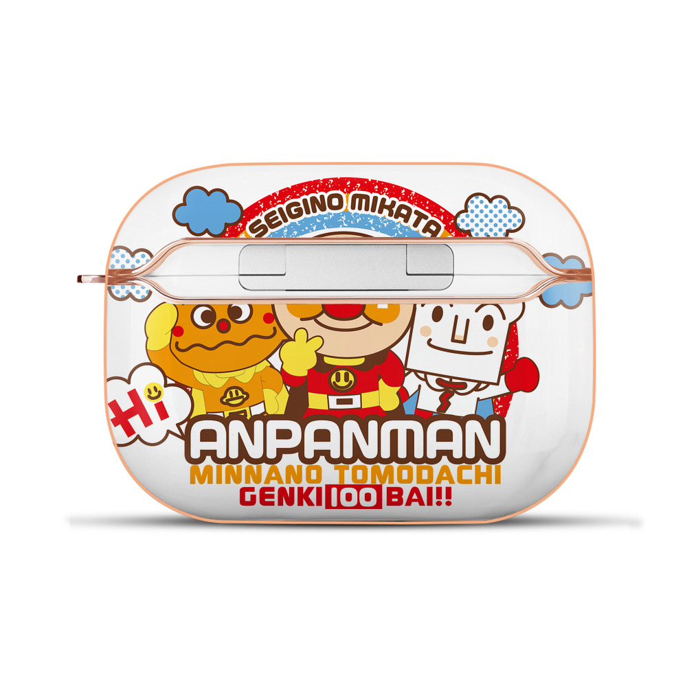 （画像用） アンパンマン Anpanman 【AirPods Pro用】ハードシェル保護ケース｜耐衝撃・防指紋・カラビナ付き商品仕様