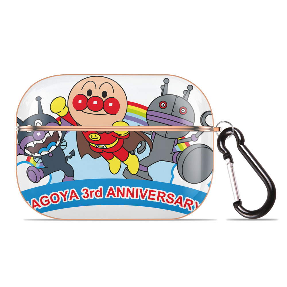 （画像用） アンパンマン Anpanman 【AirPods Pro用】ハードシェル保護ケース｜耐衝撃・防指紋・カラビナ付き商品仕様