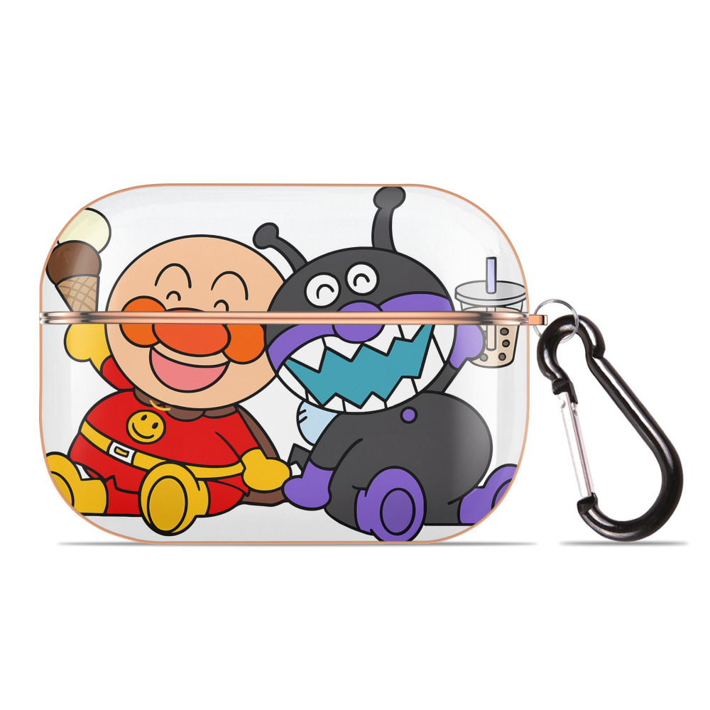（画像用） アンパンマン Anpanman 【AirPods Pro用】ハードシェル保護ケース｜耐衝撃・防指紋・カラビナ付き商品仕様