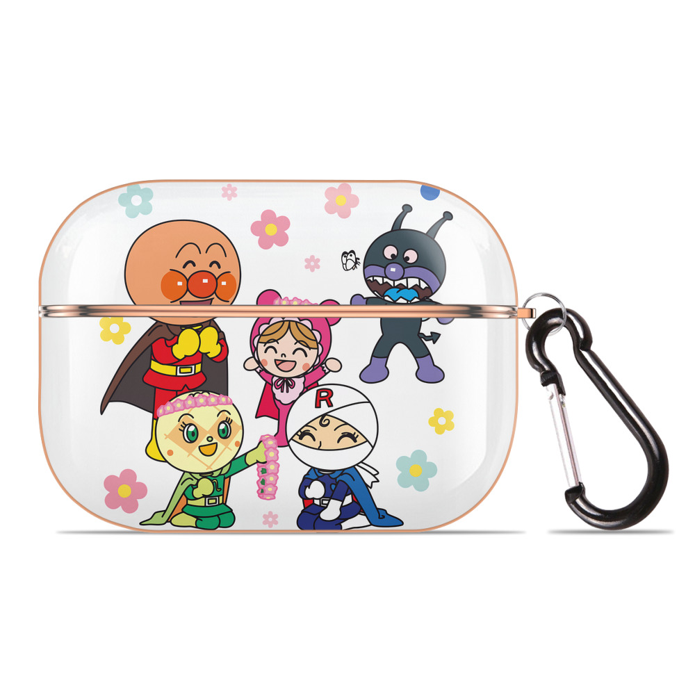 （画像用） アンパンマン Anpanman 【AirPods Pro用】ハードシェル保護ケース｜耐衝撃・防指紋・カラビナ付き商品仕様