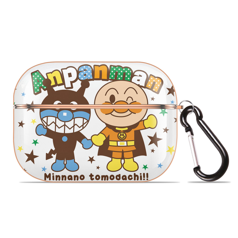 （画像用） アンパンマン Anpanman 【AirPods Pro用】ハードシェル保護ケース｜耐衝撃・防指紋・カラビナ付き商品仕様