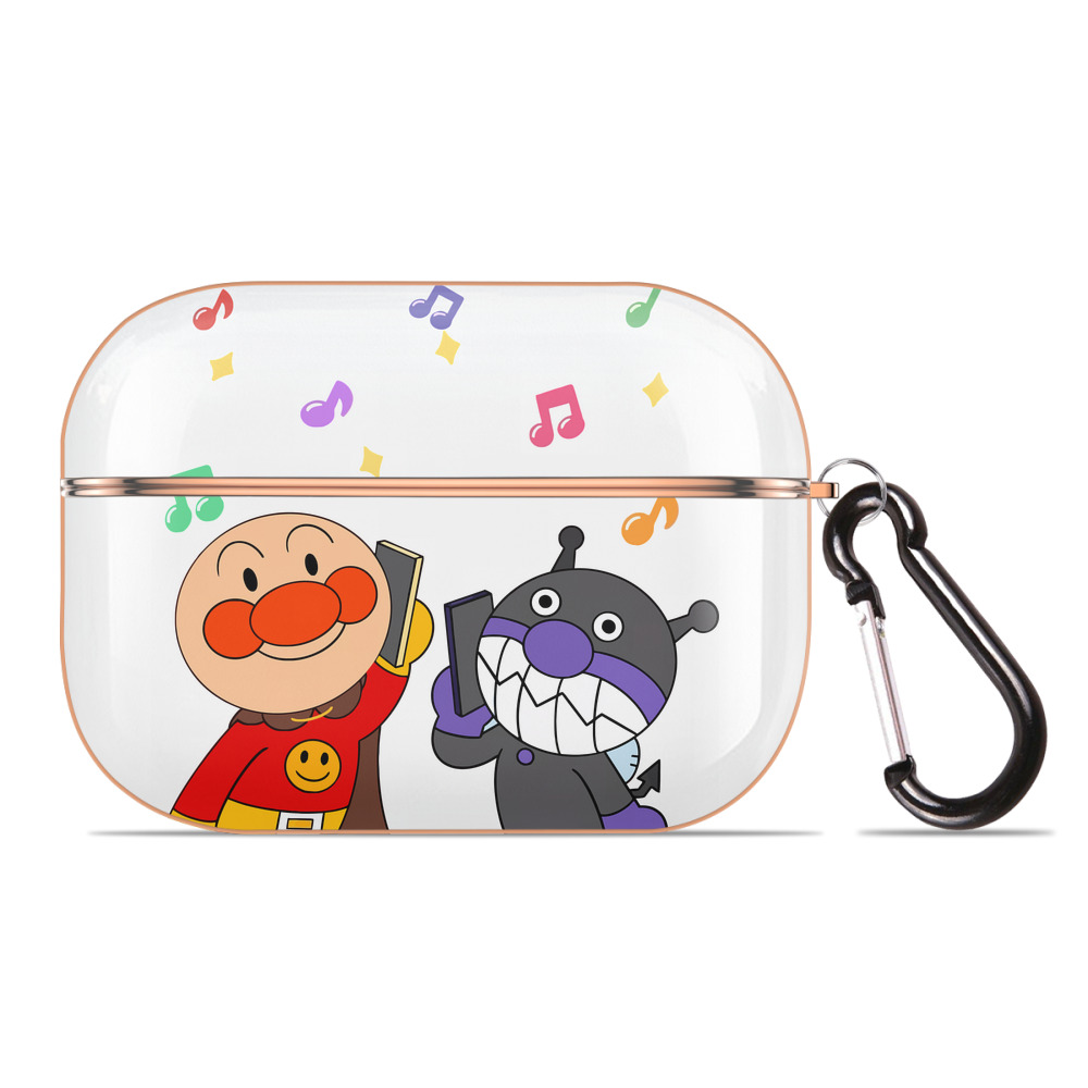 （画像用） アンパンマン Anpanman 【AirPods Pro用】ハードシェル保護ケース｜耐衝撃・防指紋・カラビナ付き商品仕様