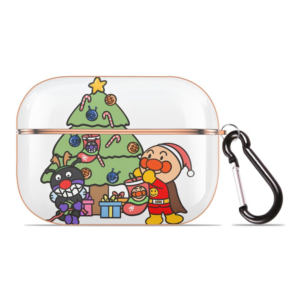 （画像用） アンパンマン Anpanman 【AirPods Pro用】ハードシェル保護ケース｜耐衝撃・防指紋・カラビナ付き商品仕様