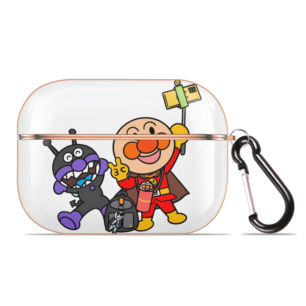 （画像用） アンパンマン Anpanman 【AirPods Pro用】ハードシェル保護ケース｜耐衝撃・防指紋・カラビナ付き商品仕様