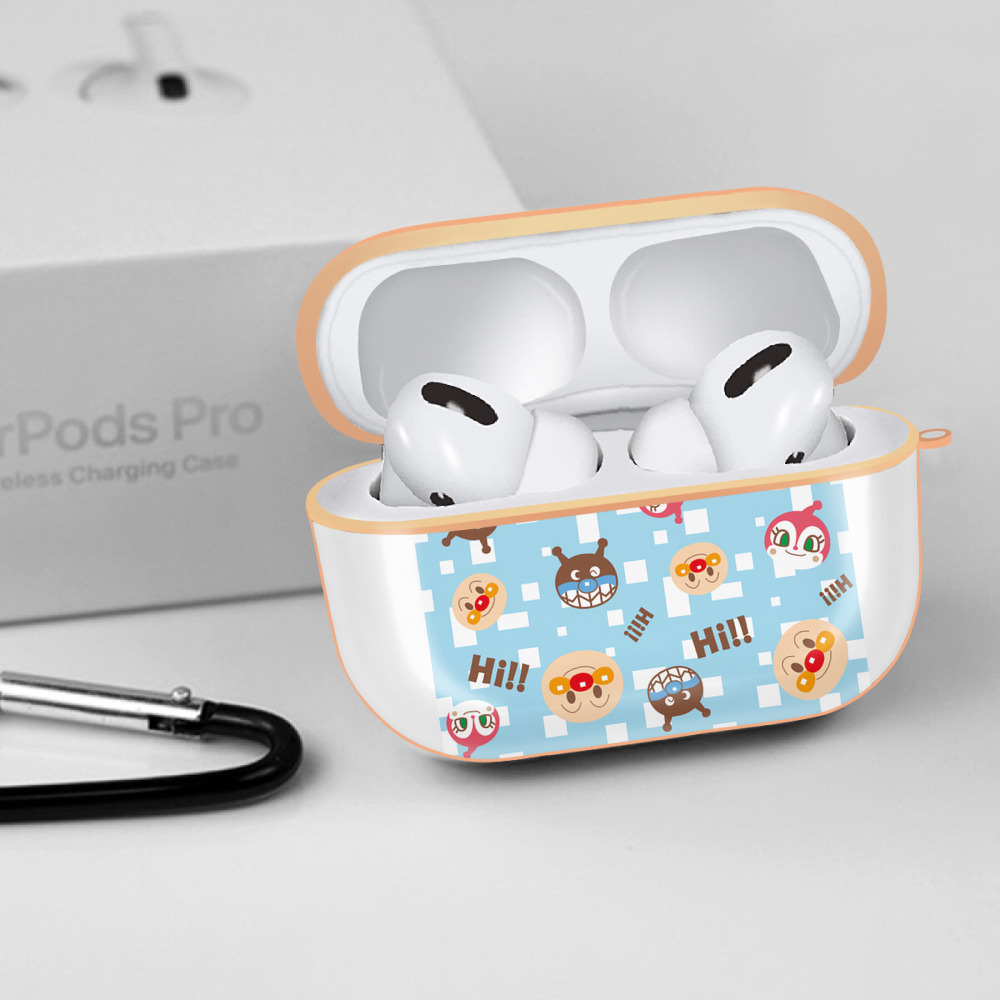 アンパンマン Anpanman 【AirPods Pro用】ハードシェル保護ケース｜耐衝撃・防指紋・カラビナ付き商品仕様