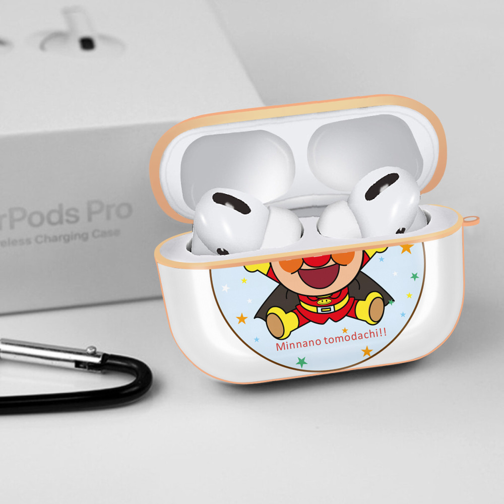 アンパンマン Anpanman 【AirPods Pro用】ハードシェル保護ケース｜耐衝撃・防指紋・カラビナ付き商品仕様