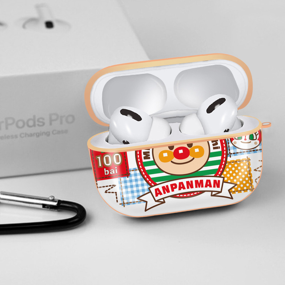 アンパンマン Anpanman 【AirPods Pro用】ハードシェル保護ケース｜耐衝撃・防指紋・カラビナ付き商品仕様