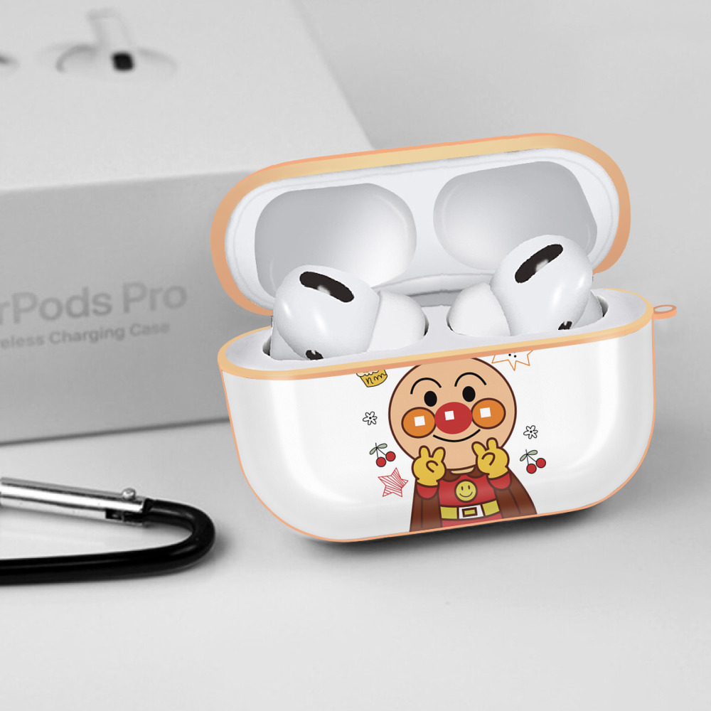 アンパンマン Anpanman 【AirPods Pro用】ハードシェル保護ケース｜耐衝撃・防指紋・カラビナ付き商品仕様
