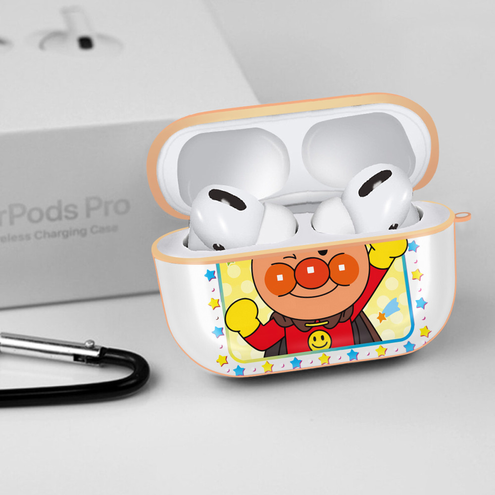 アンパンマン Anpanman 【AirPods Pro用】ハードシェル保護ケース｜耐衝撃・防指紋・カラビナ付き商品仕様