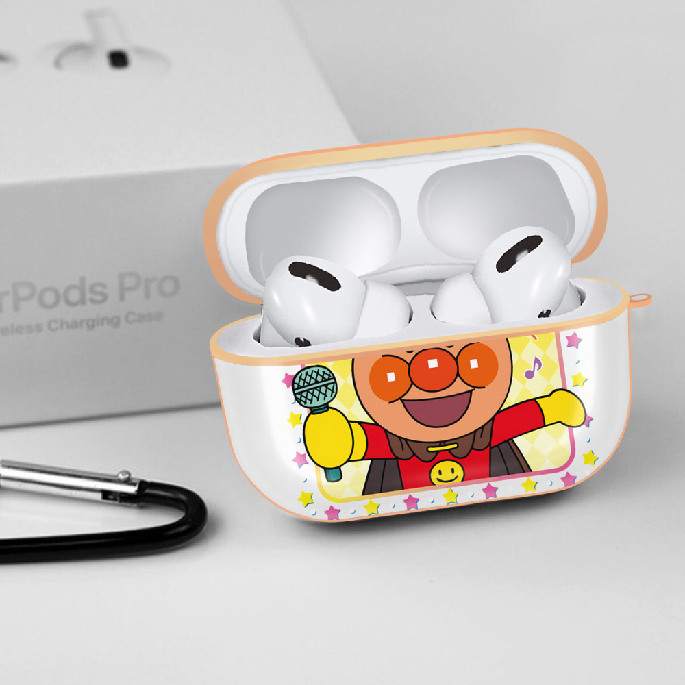 アンパンマン Anpanman 【AirPods Pro用】ハードシェル保護ケース｜耐衝撃・防指紋・カラビナ付き商品仕様
