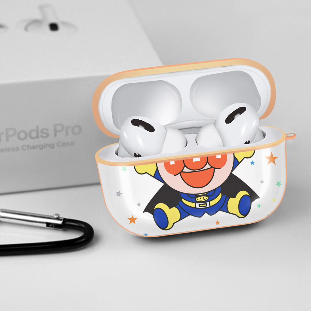 アンパンマン Anpanman 【AirPods Pro用】ハードシェル保護ケース｜耐衝撃・防指紋・カラビナ付き商品仕様
