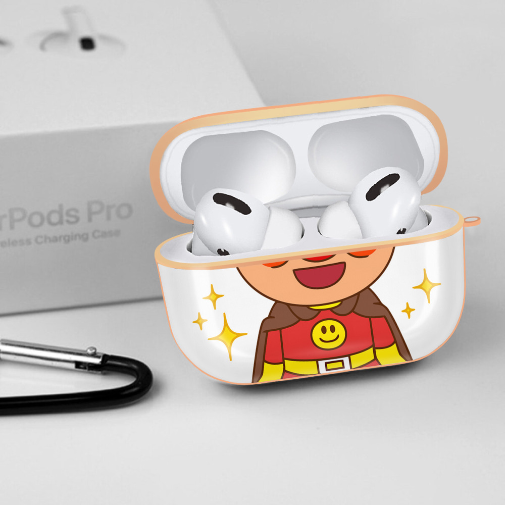 アンパンマン Anpanman 【AirPods Pro用】ハードシェル保護ケース｜耐衝撃・防指紋・カラビナ付き商品仕様