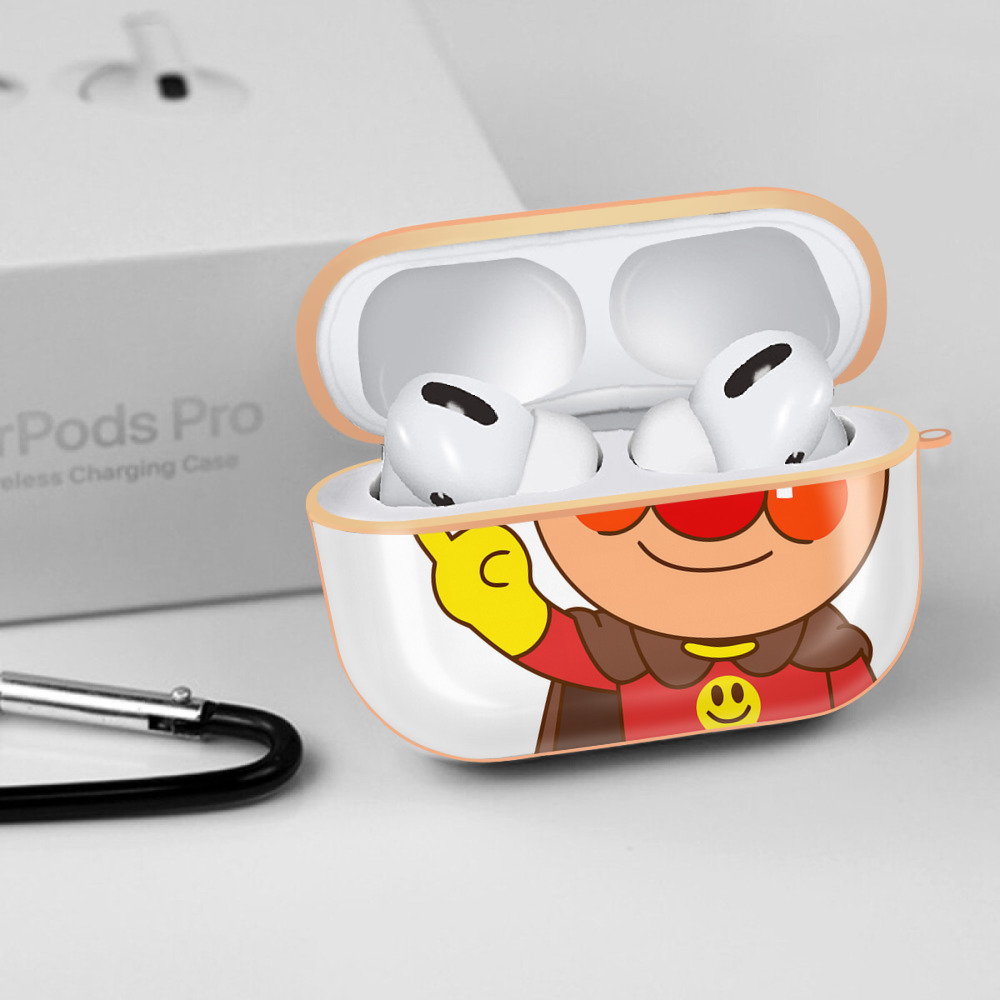 アンパンマン Anpanman 【AirPods Pro用】ハードシェル保護ケース｜耐衝撃・防指紋・カラビナ付き商品仕様