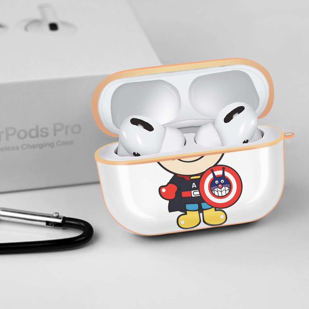 アンパンマン Anpanman 【AirPods Pro用】ハードシェル保護ケース｜耐衝撃・防指紋・カラビナ付き商品仕様