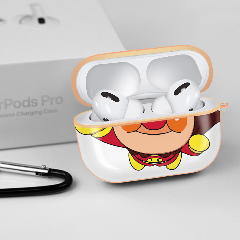 アンパンマン Anpanman 【AirPods Pro用】ハードシェル保護ケース｜耐衝撃・防指紋・カラビナ付き商品仕様