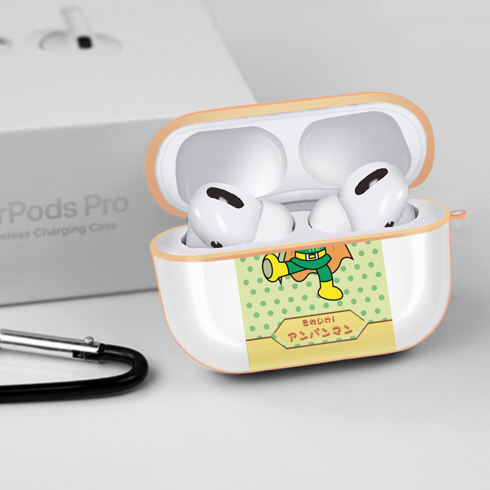 アンパンマン Anpanman 【AirPods Pro用】ハードシェル保護ケース｜耐衝撃・防指紋・カラビナ付き商品仕様