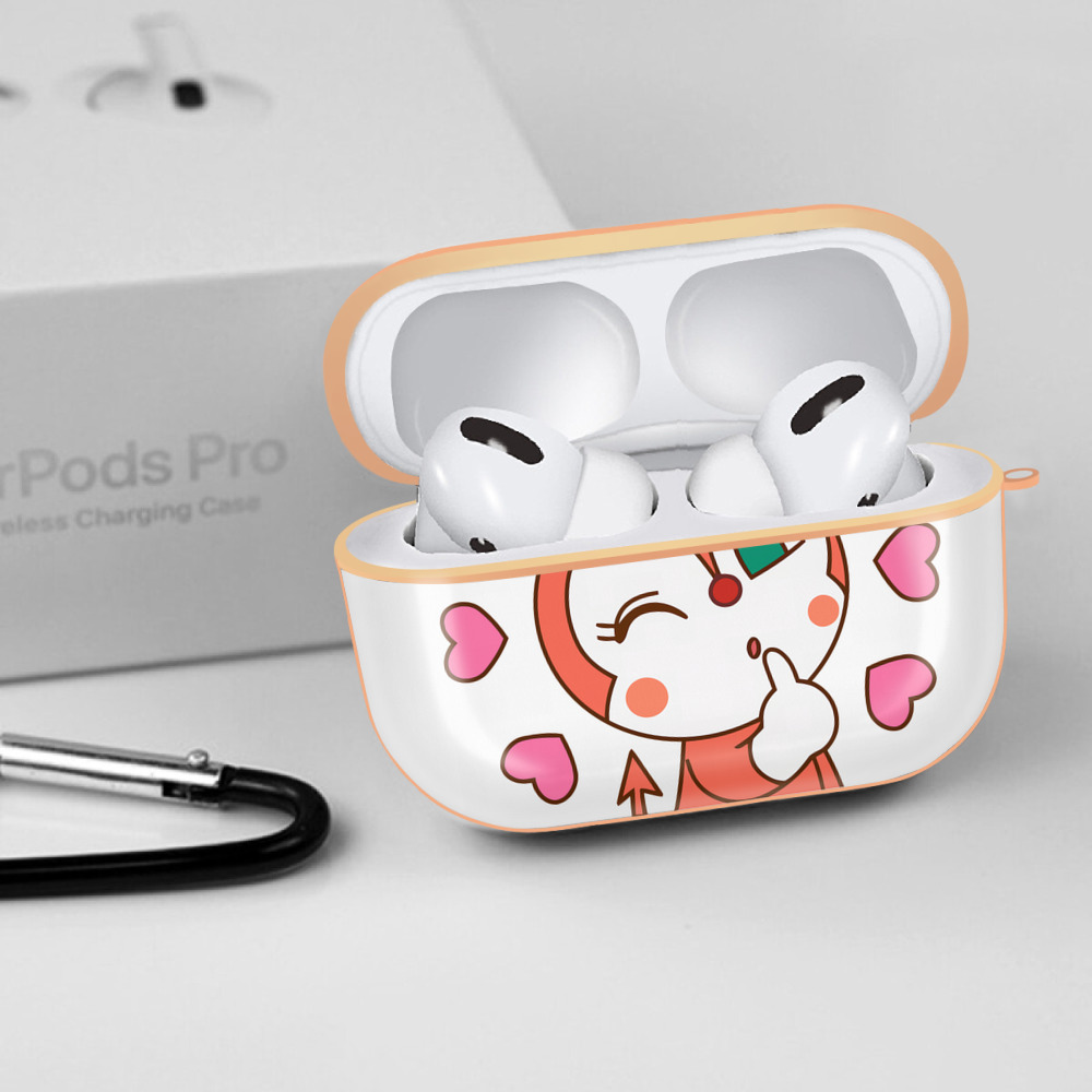 アンパンマン Anpanman 【AirPods Pro用】ハードシェル保護ケース｜耐衝撃・防指紋・カラビナ付き商品仕様