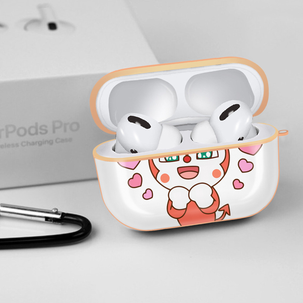 アンパンマン Anpanman 【AirPods Pro用】ハードシェル保護ケース｜耐衝撃・防指紋・カラビナ付き商品仕様