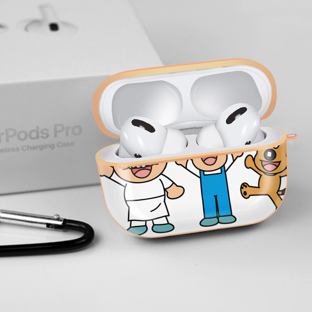 アンパンマン Anpanman 【AirPods Pro用】ハードシェル保護ケース｜耐衝撃・防指紋・カラビナ付き商品仕様