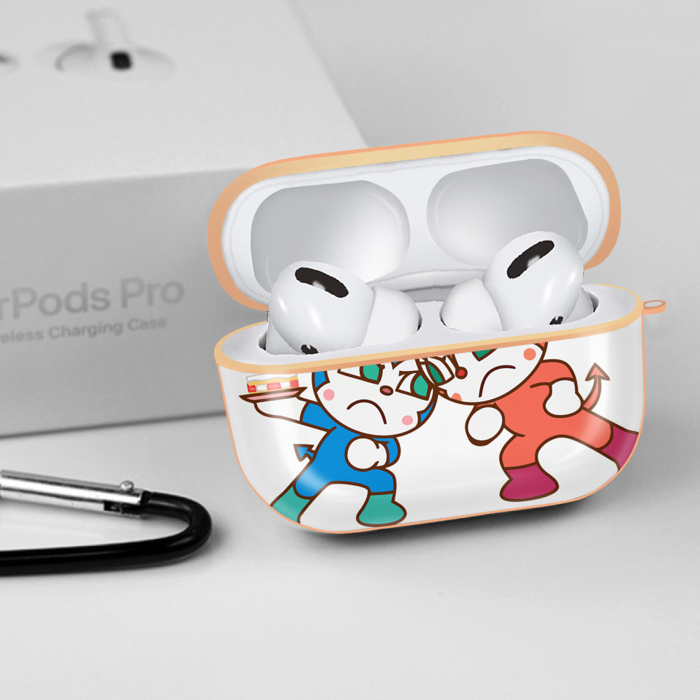アンパンマン Anpanman 【AirPods Pro用】ハードシェル保護ケース｜耐衝撃・防指紋・カラビナ付き商品仕様