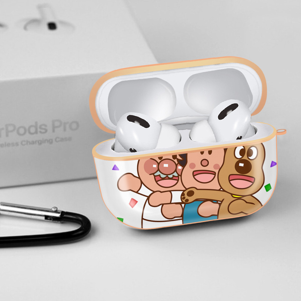 アンパンマン Anpanman 【AirPods Pro用】ハードシェル保護ケース｜耐衝撃・防指紋・カラビナ付き商品仕様
