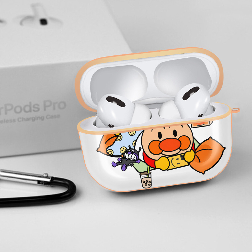 アンパンマン Anpanman 【AirPods Pro用】ハードシェル保護ケース｜耐衝撃・防指紋・カラビナ付き商品仕様