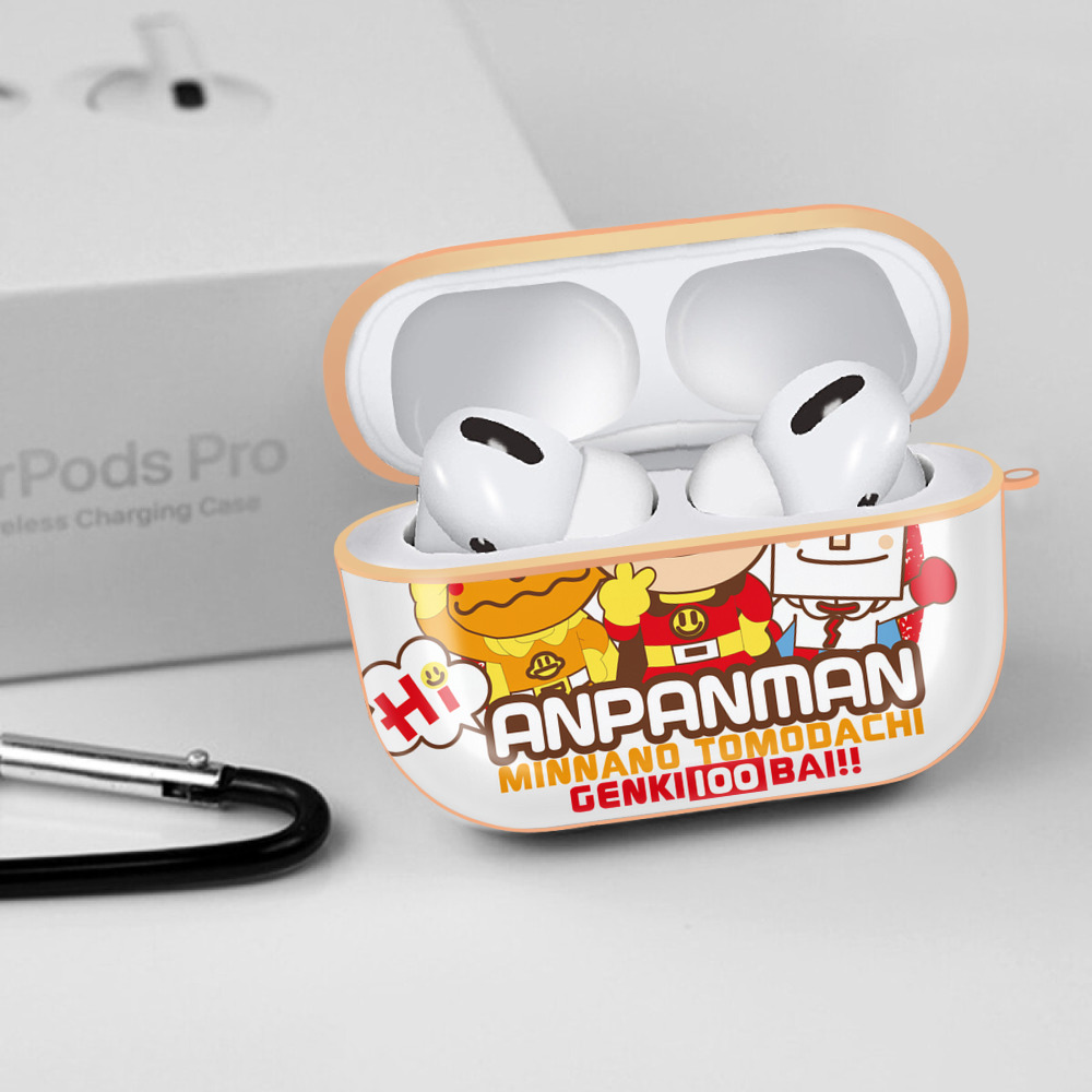 アンパンマン Anpanman 【AirPods Pro用】ハードシェル保護ケース｜耐衝撃・防指紋・カラビナ付き商品仕様