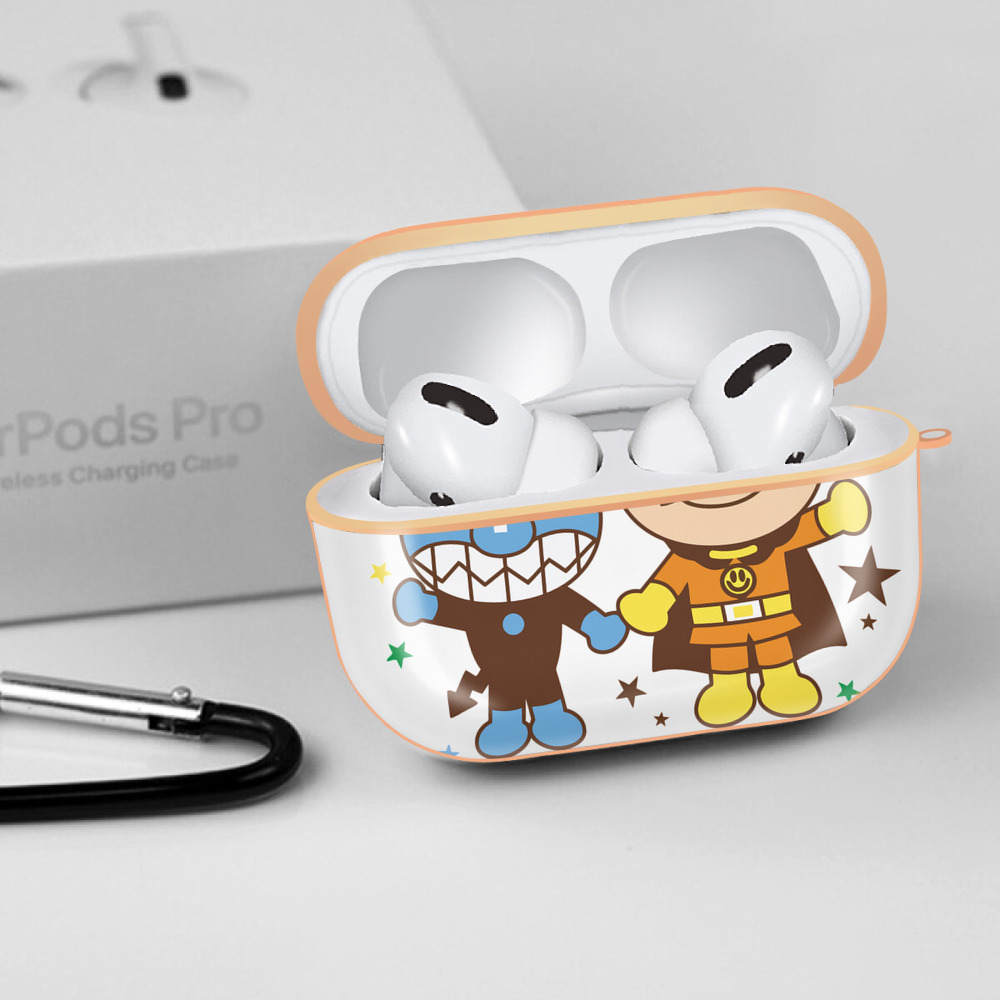 アンパンマン Anpanman 【AirPods Pro用】ハードシェル保護ケース｜耐衝撃・防指紋・カラビナ付き商品仕様