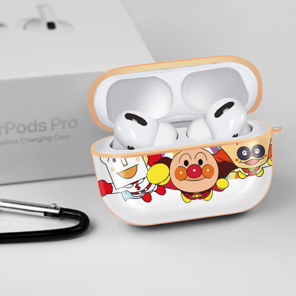 アンパンマン Anpanman 【AirPods Pro用】ハードシェル保護ケース｜耐衝撃・防指紋・カラビナ付き商品仕様