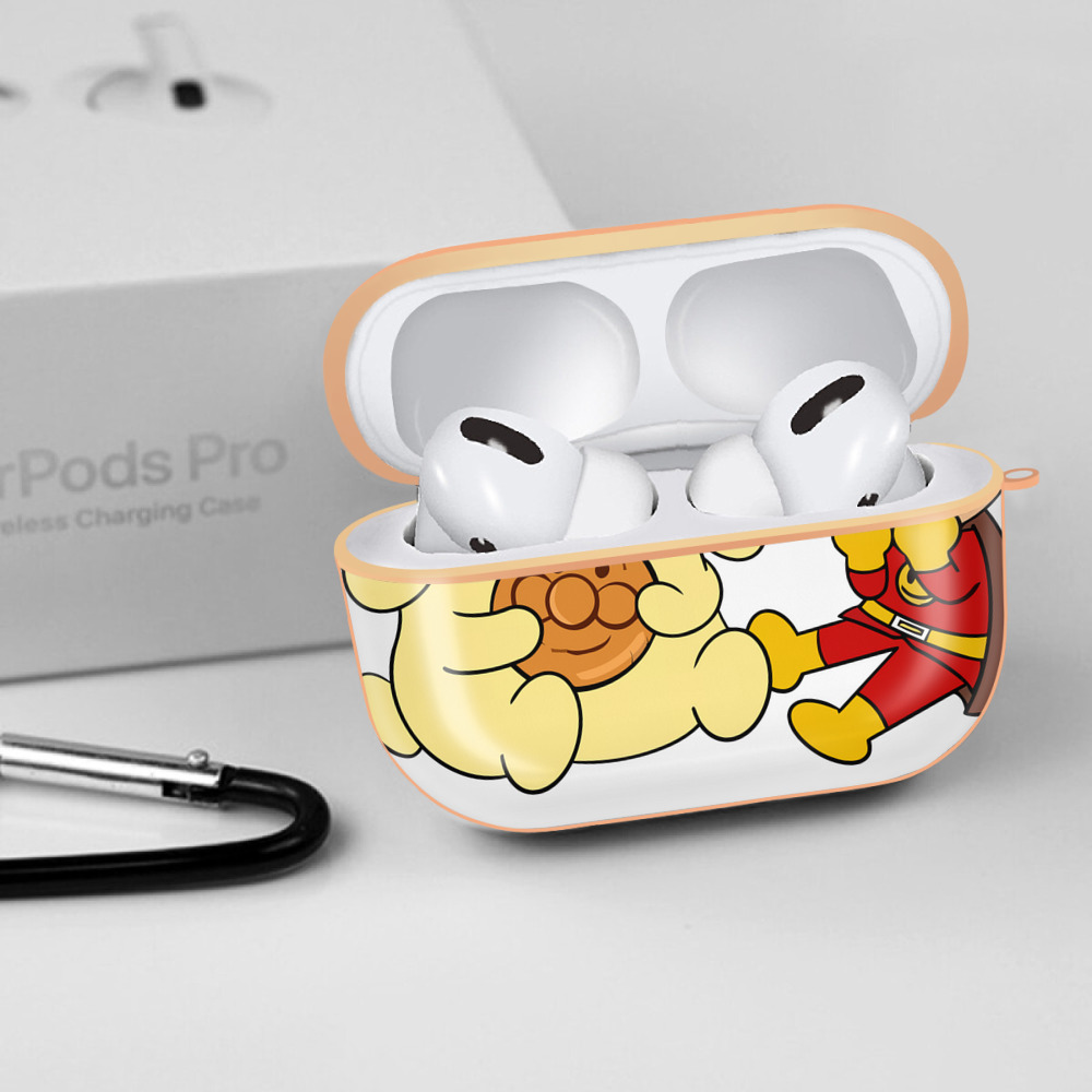 アンパンマン Anpanman 【AirPods Pro用】ハードシェル保護ケース｜耐衝撃・防指紋・カラビナ付き商品仕様