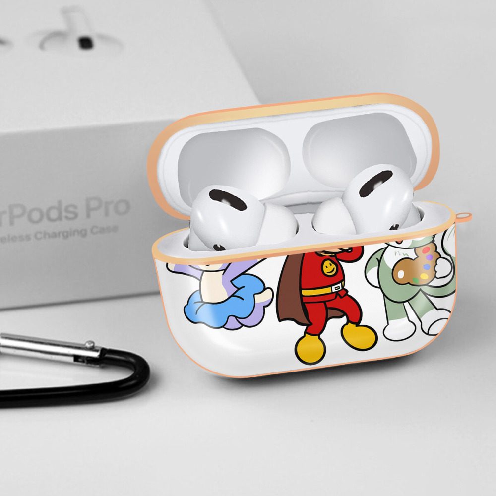 アンパンマン Anpanman 【AirPods Pro用】ハードシェル保護ケース｜耐衝撃・防指紋・カラビナ付き商品仕様