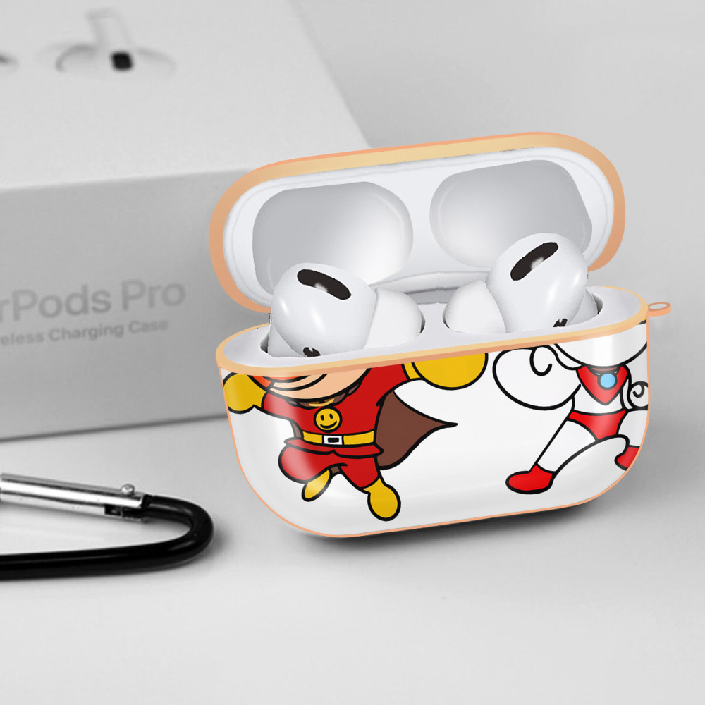 アンパンマン Anpanman 【AirPods Pro用】ハードシェル保護ケース｜耐衝撃・防指紋・カラビナ付き商品仕様
