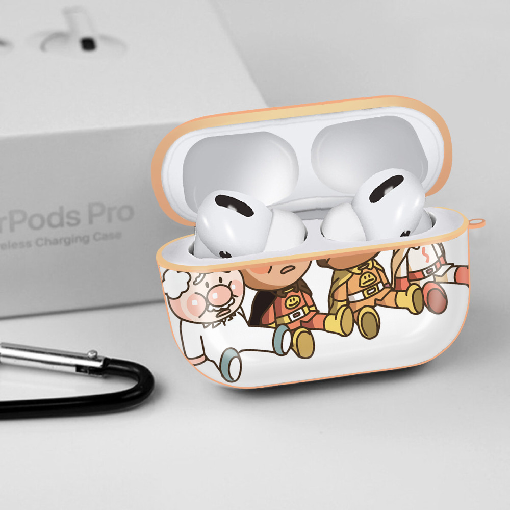 アンパンマン Anpanman 【AirPods Pro用】ハードシェル保護ケース｜耐衝撃・防指紋・カラビナ付き商品仕様