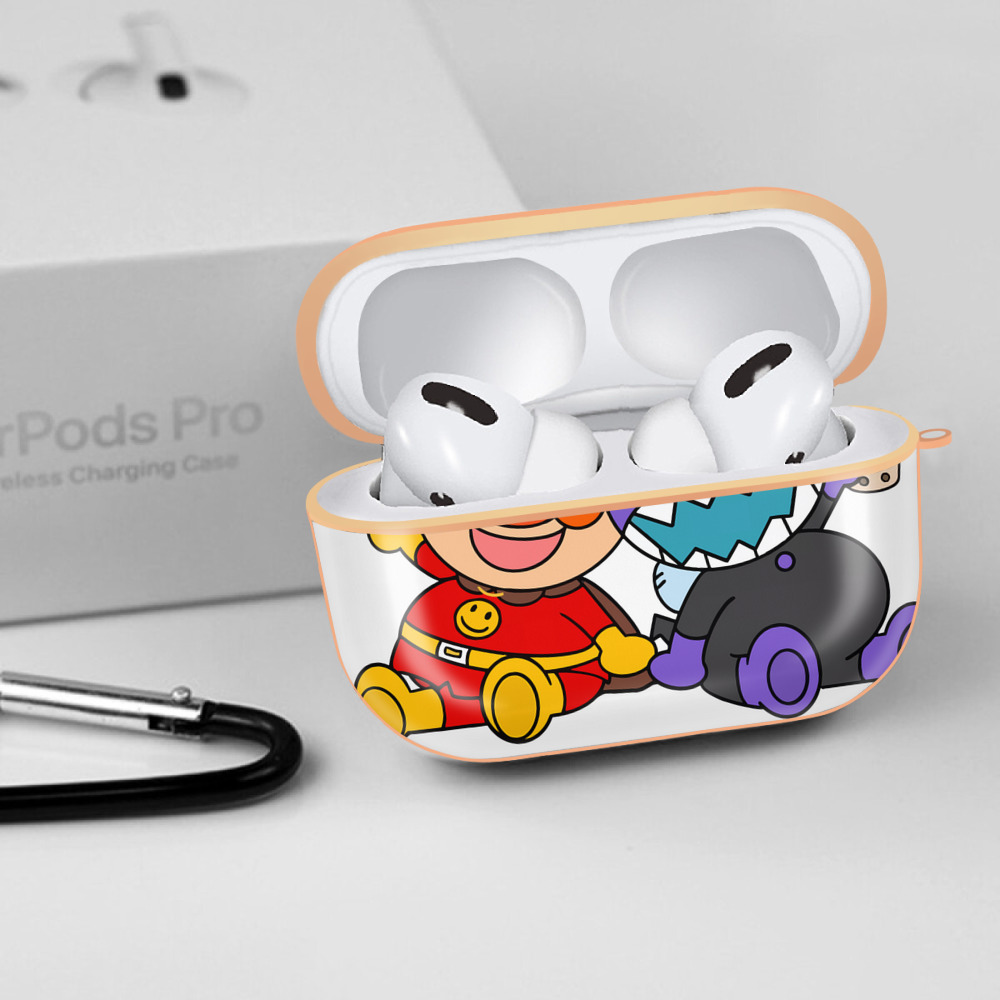 アンパンマン Anpanman 【AirPods Pro用】ハードシェル保護ケース｜耐衝撃・防指紋・カラビナ付き商品仕様